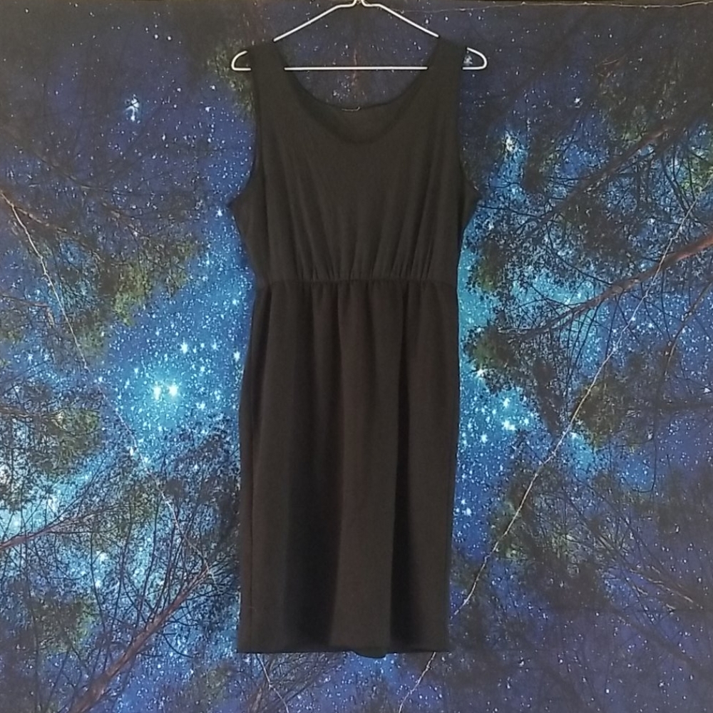 3/$20 Little black dress see thru top